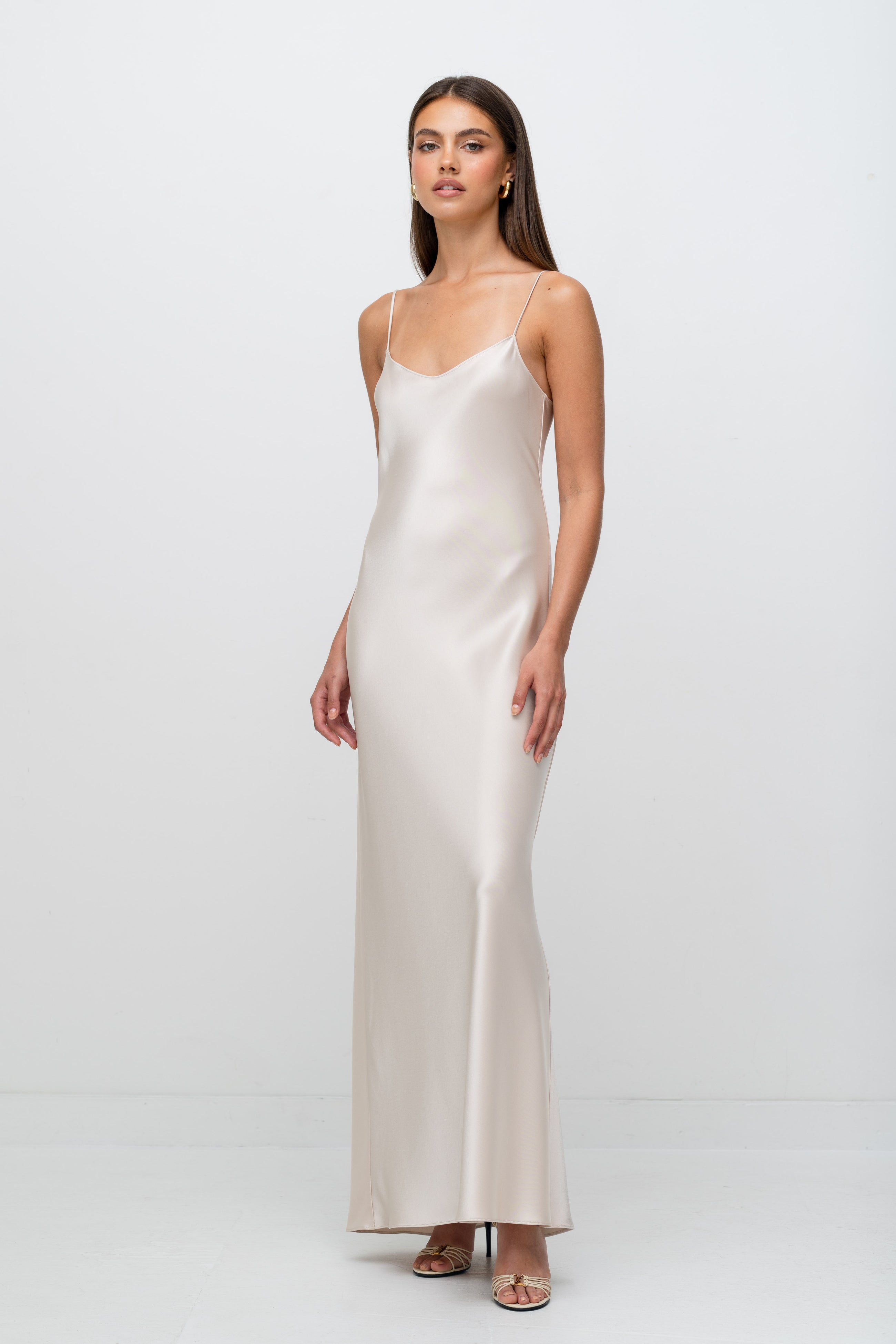 Silk Satin Long Slip